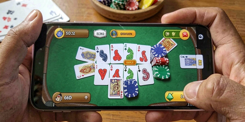 Tampilan gameplay Gaple yang seru dan interaktif