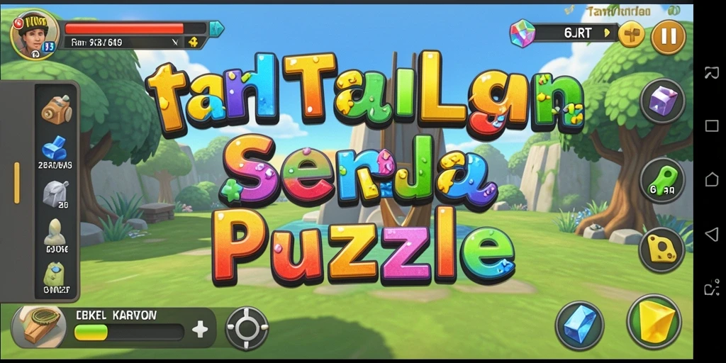 Tangkapan layar gameplay 6RT menampilkan momen seru menyusun puzzle.
