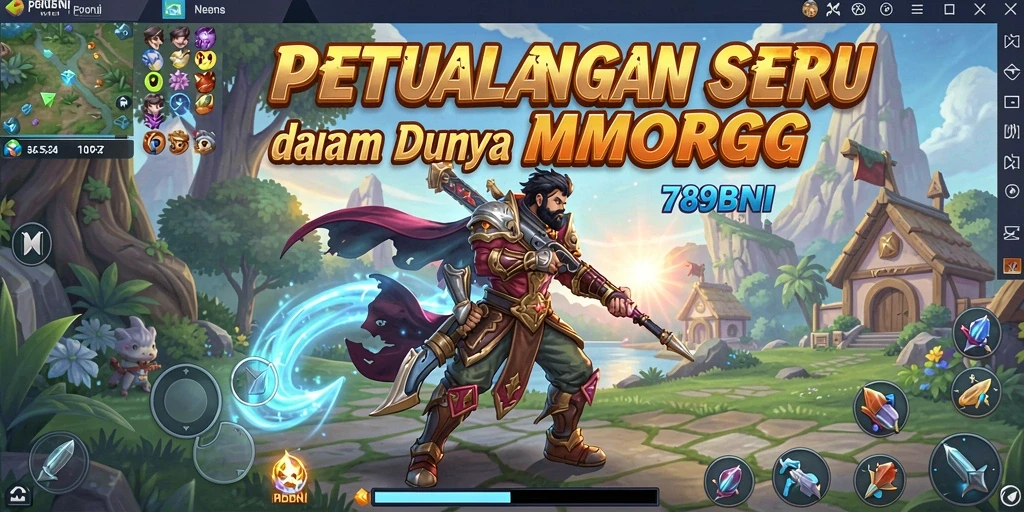 Tampilan gameplay menarik dari dunia MMORPG 789BNI.