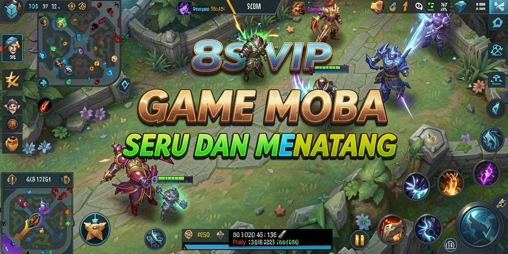 Gambaran gameplay seru dalam arena MOBA 8SVIP.