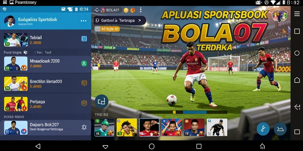 Tampilan antarmuka BOLA07 saat melakukan taruhan olahraga.