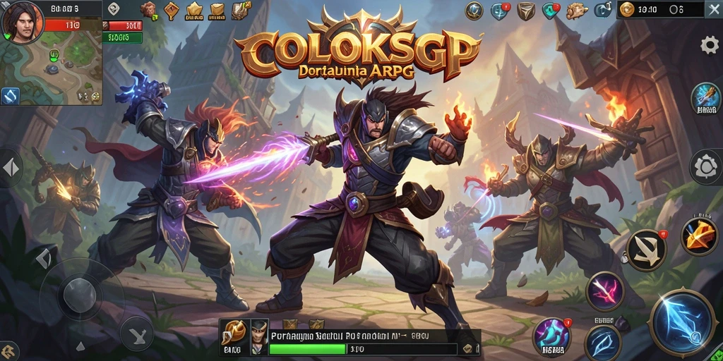 Screenshot menampilkan aksi seru dalam permainan ARPG COLOKSGP.