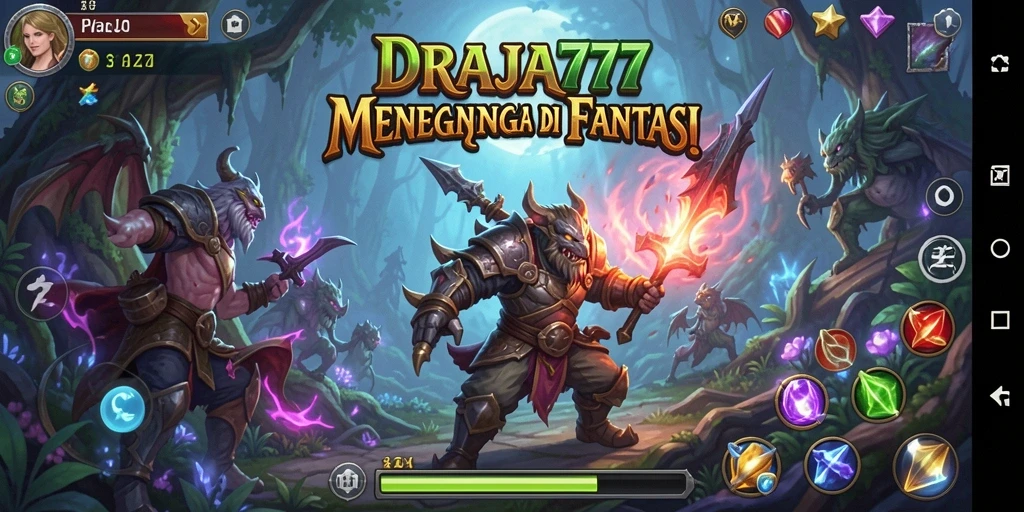 Tampilan gameplay DRAJA777 yang seru dan penuh tantangan.