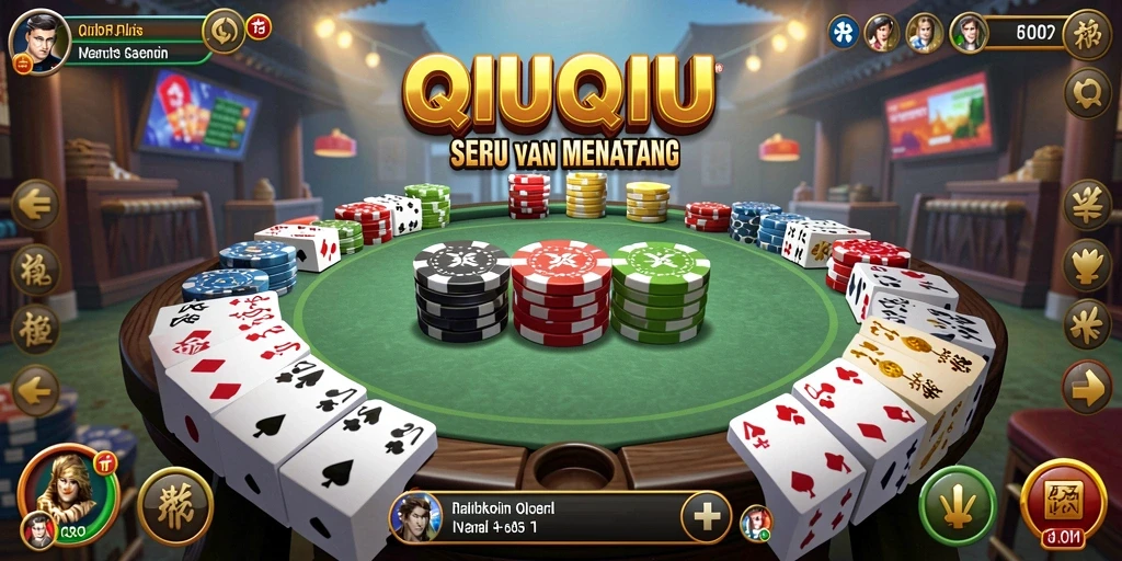 Gameplay QiuQiu yang seru dan mendebarkan.