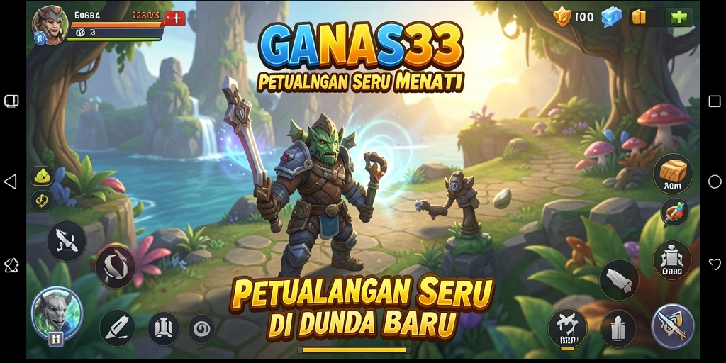 Tampilan permainan GANAS33 yang mendebarkan saat menjelajahi dunia petualangan.