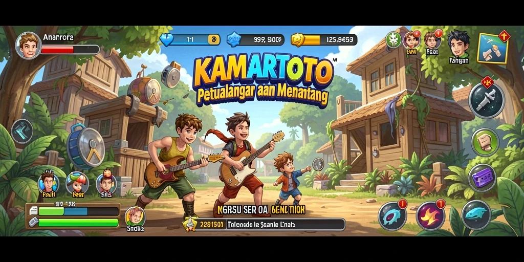 Screenshot gameplay menampilkan aksi seru di KAMARTOTO.