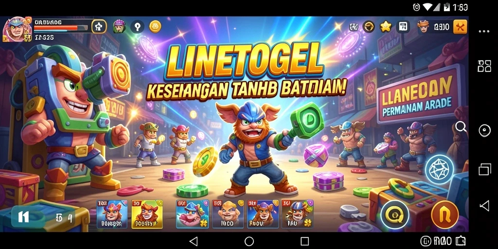 Tangkapan layar dari gameplay seru LINETOGEL menampilkan keseruan bermain di level yang menantang.