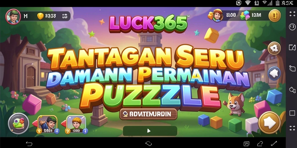 Tampilan gameplay LUCK365 dengan berbagai level teka-teki yang menarik.
