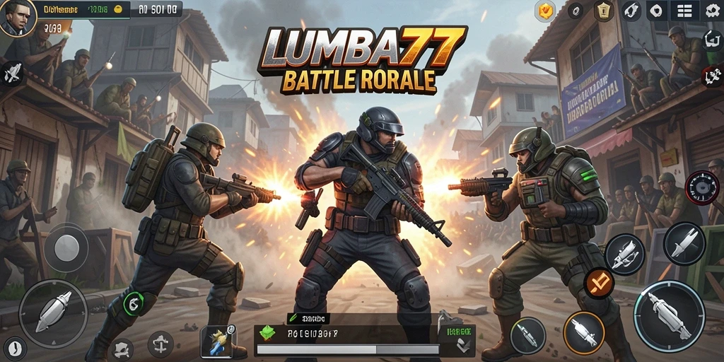 Tampilan pertarungan intens di LUMBA77, siap untuk bertahan hidup.