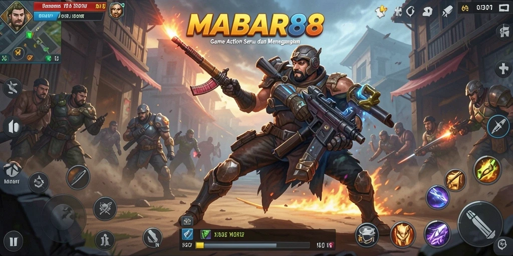 Tampilan menegangkan gameplay MABAR88 dalam aksi penuh.