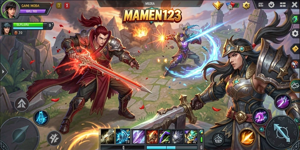 Gameplay seru dan strategis dalam MAMEN123 menanti!