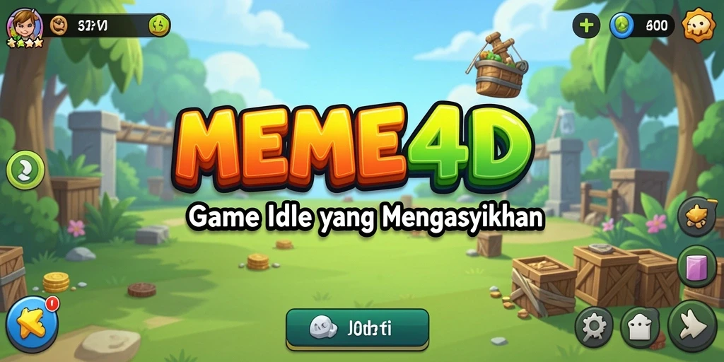 Tampilan menarik dari gameplay <strong>MEME4D</strong> dengan karakter yang menghibur.