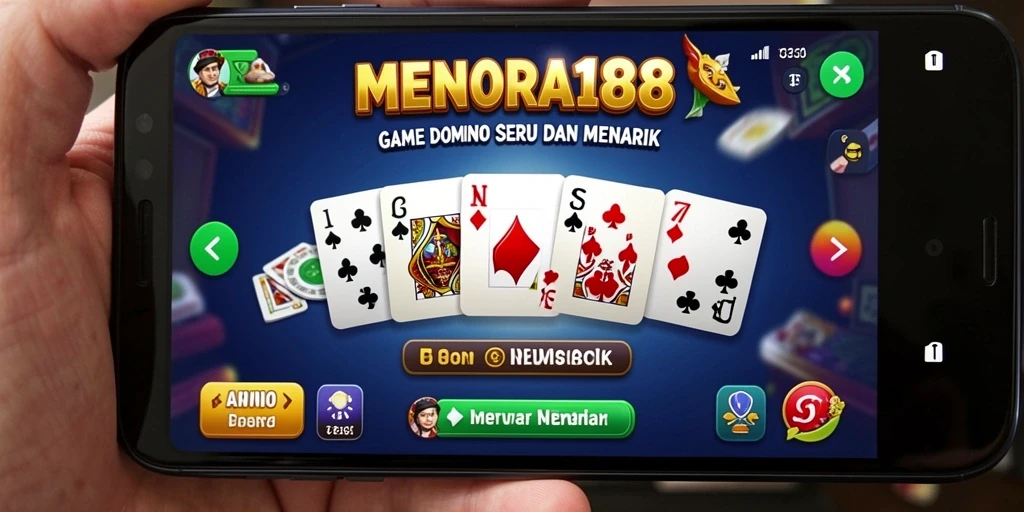 Tampilan gameplay seru game Domino MENARA188.