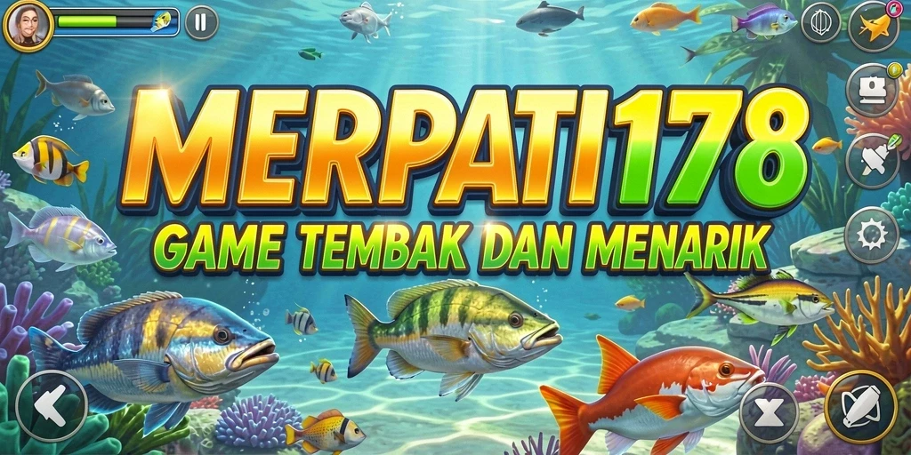 Screenshot gameplay Tembak Ikan yang menampilkan suasana bawah laut.