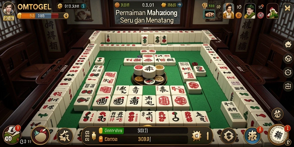 Tampilan menarik dari gameplay Mahjong di OMTOGEL.