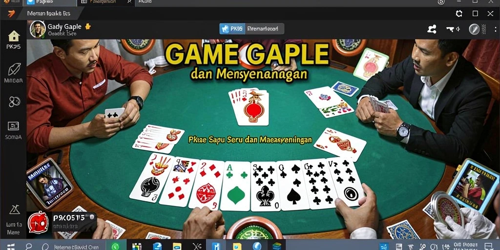 Tampilan gameplay Gaple yang menarik dan penuh warna.