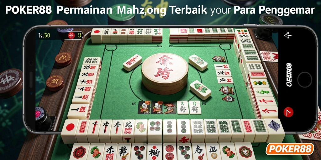 Screenshot utama POKER88 menampilkan gameplay Mahjong yang seru.