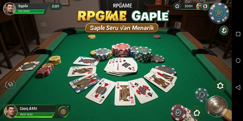Tampilan menawan dari RPGAME saat bermain Gaple.