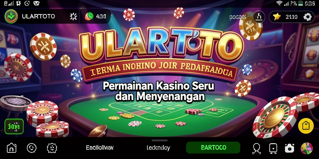 Tampilan gameplay ULARTOTO yang mendebarkan dan interaktif di dunia kasino.