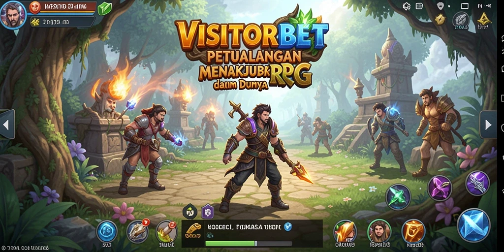 Tampilan gameplay RPG yang seru dan menegangkan dari VISITORBET.